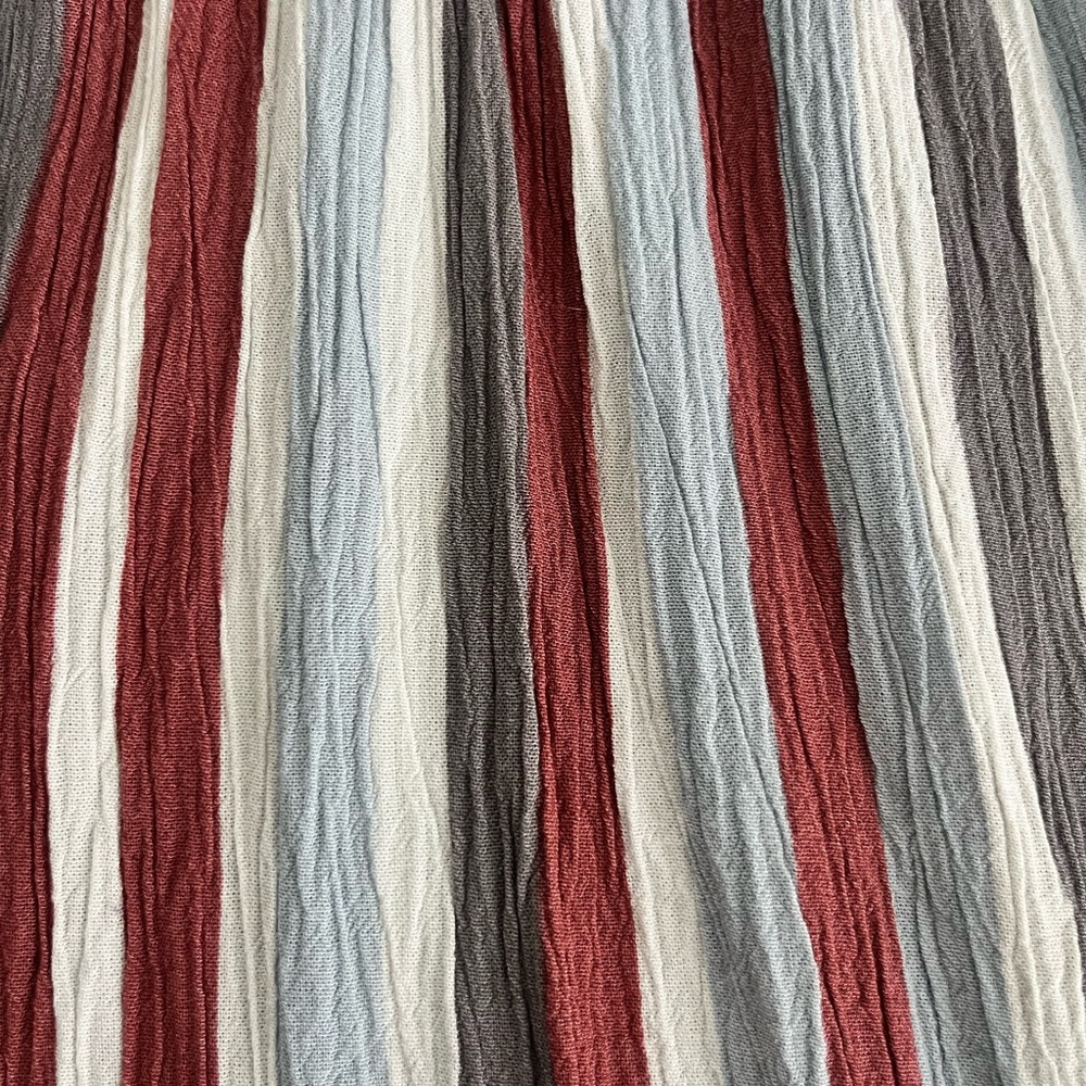 Market & Spruce Red and White Sundress Sleeveless Wrap - Picture 3 of 4